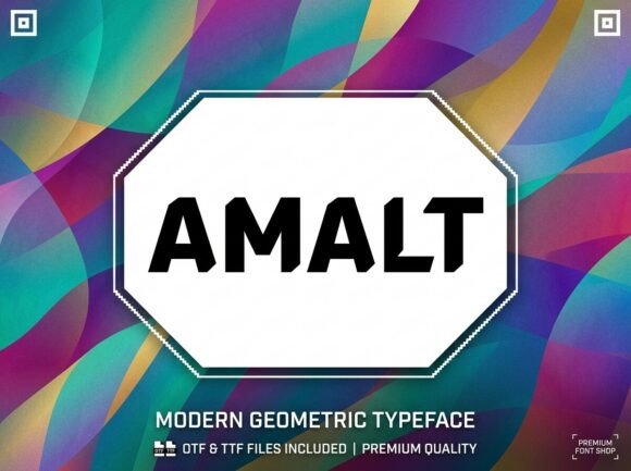 Amalt: A Bold Display Typeface for Digital Branding