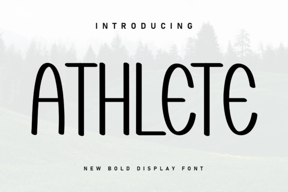 Athlete Font: A Handwritten Display Typeface with Sporty Energy