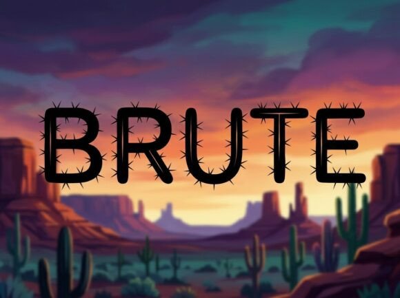 Brute: A Rugged Display Font for Bold Digital Identity