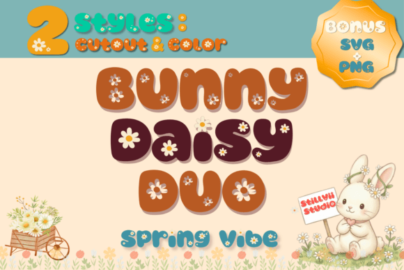 Bunny Daisy Duo: A Spring Display Font for Scroll-Stopping Campaigns