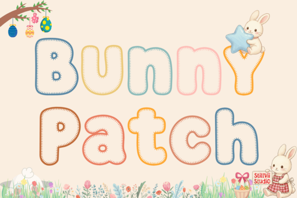 Bunny Patch: A Hand-Crafted Display Font That Feels Like Embroidery
