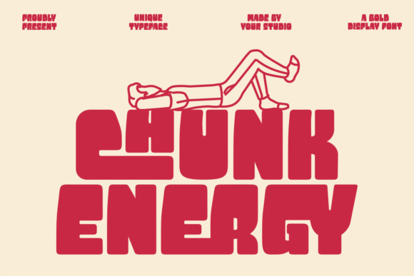 Chunk Energy: A Bold, Friendly Display Font for Small Businesses