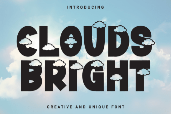 Clouds Bright: A Playful Display Font That Lifts Branding