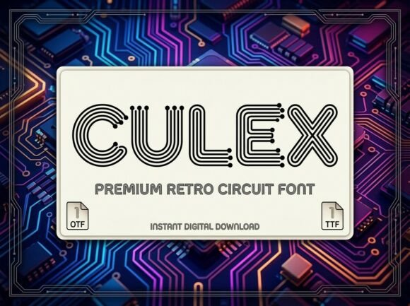 Culex: A Bold Display Typeface for Handmade Brands
