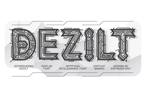 Dezilt: A Display Font That Cuts Through the Feed