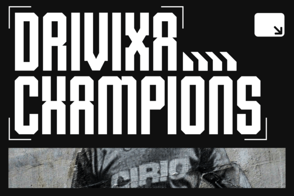 Drivixa Champions: A Bold Display Font for Digital Victory