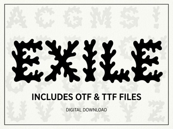 Exile: A Bold Display Font for Editorial Impact