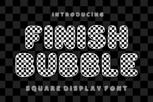 Finish Bubble: A Playful Display Font for Handmade Labels & Printables