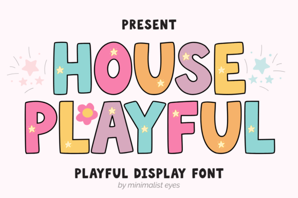 House Playful: A Warm, Rounded Display Font for Friendly Branding