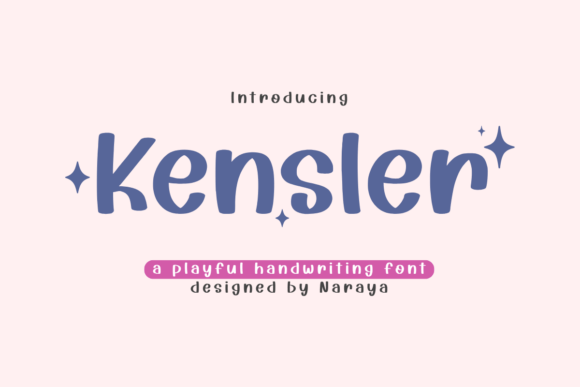 Kensler: A Handwritten Display Font for Editorial Charm