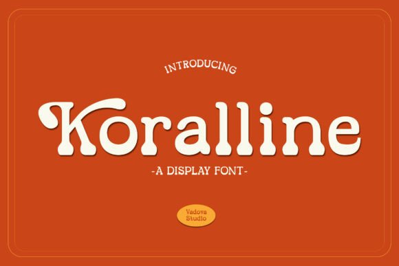 Koralline: A Playful Display Font for Handmade Brands