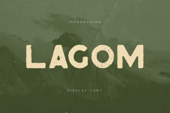 Lagom: A Bold, Textured Display Typeface for Editorial Impact