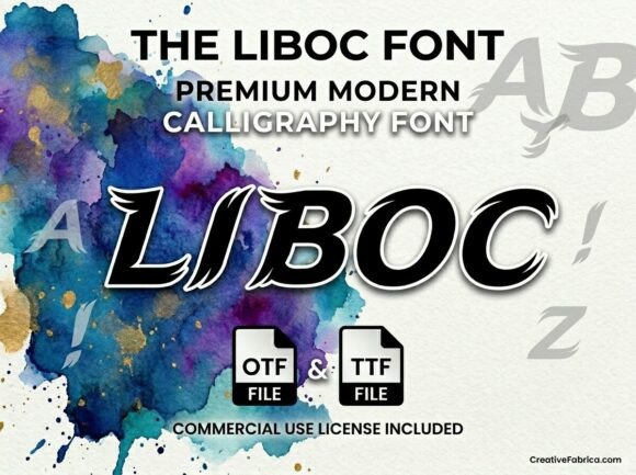 Liboc: A Premium Modern Calligraphy Font for Handmade Creators