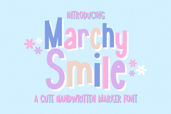 Marchy Smile: A Playful Handwritten Display Font for Joyful Branding