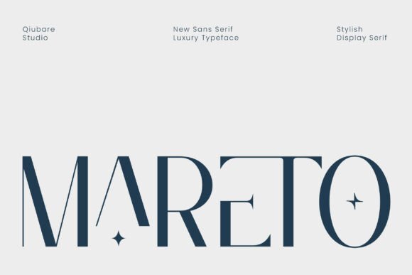 Mareto: A Luxury Display Typeface That Feels Like a Design Secret