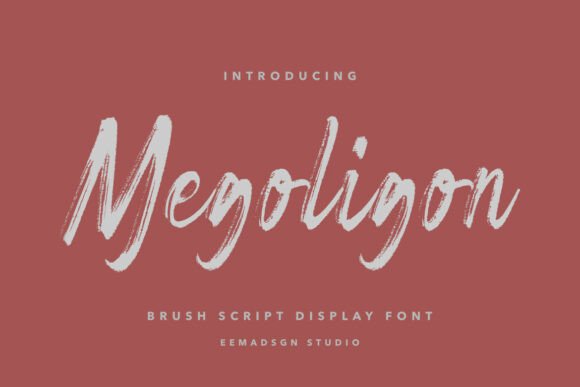 Megoligon: A Handwritten Display Typeface That Feels Like a Thoughtful Pause