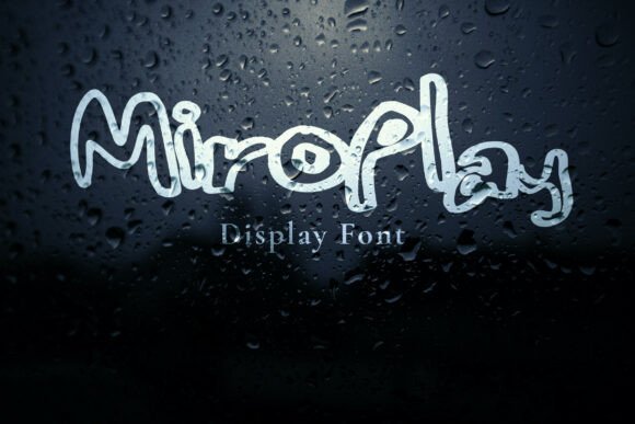 Miroplay: A Bold Display Font for Handmade Labels & Invitations