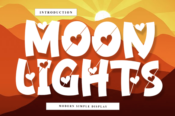 Moon Lights: A Playful Display Font for Memorable Branding