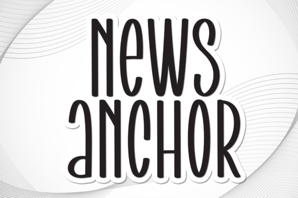 News Anchor: A Handwritten Display Font That Commands Attention