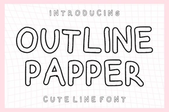 Outline Papper: A Playful Display Font for Warm, Human-Centered Web Design