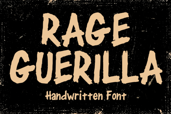 Rage Guerilla: A Bold Handwritten Display Font for Editorial Impact