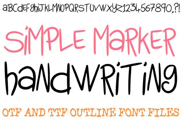 Simple Marker: A Hand-Drawn Font That Feels Like a Real Signature