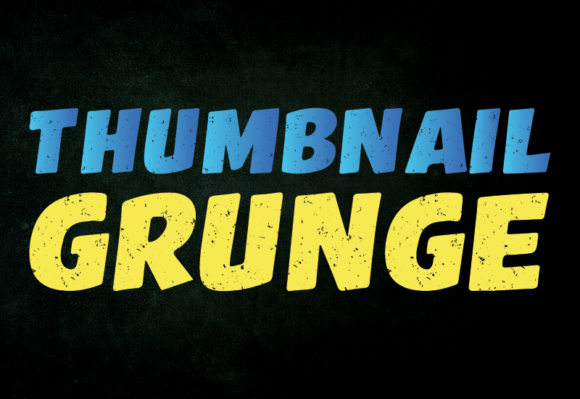 Thumbnail Grunge: A Display Font That Anchors Editorial Mood
