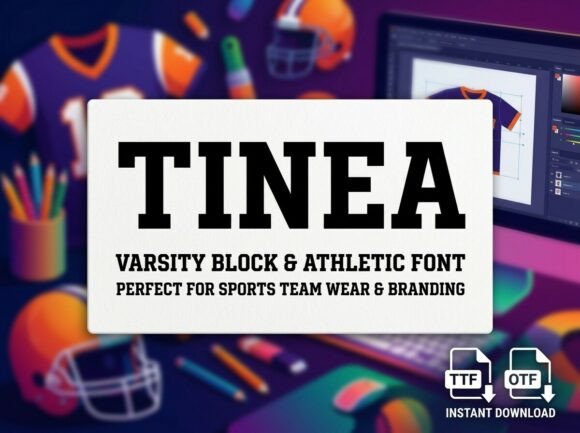 Tinea: A Bold Display Typeface That Elevates Real Small Business Branding